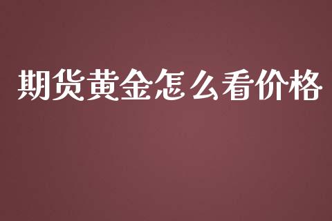 期货黄金怎么看价格_https://www.apanben.com_国际期货_第1张