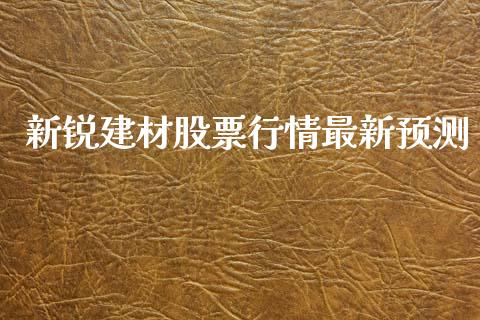 新锐建材股票行情最新预测_https://www.apanben.com_股市指导_第1张