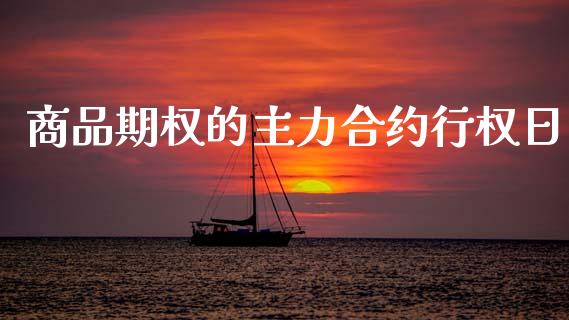 商品期权的主力合约行权日_https://www.apanben.com_股市指导_第1张