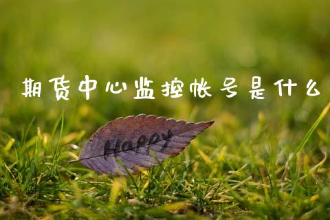 期货中心监控帐号是什么_https://www.apanben.com_股市指导_第1张