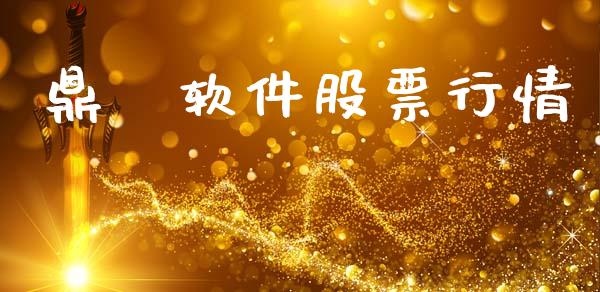 鼎捿软件股票行情_https://www.apanben.com_股票怎么玩_第1张