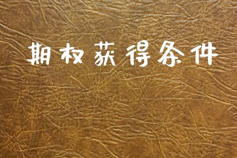 期权获得条件_https://www.apanben.com_在线喊单_第1张