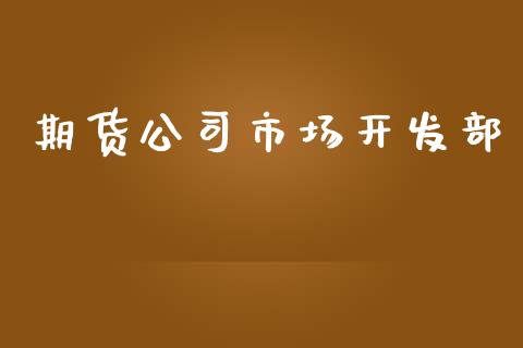 期货公司市场开发部_https://www.apanben.com_国际期货_第1张