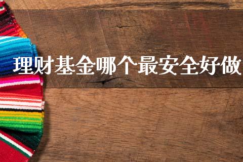 理财基金哪个最安全好做_https://www.apanben.com_国际财经_第1张