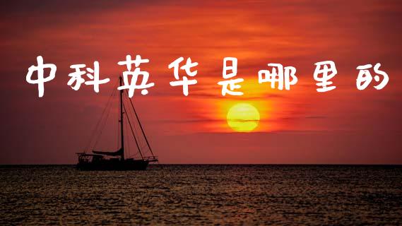 中科英华是哪里的_https://www.apanben.com_期货学院_第1张