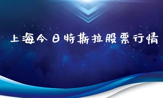 上海今日特斯拉股票行情_https://www.apanben.com_股市指导_第1张