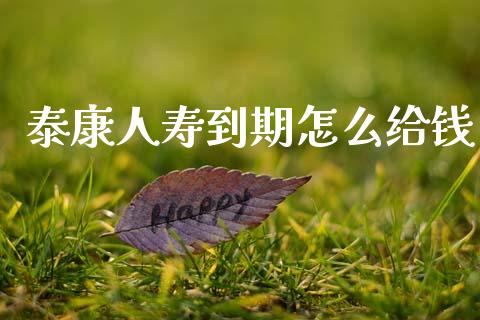 泰康人寿到期怎么给钱_https://www.apanben.com_股票怎么玩_第1张
