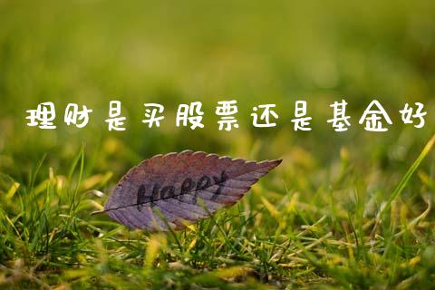 理财是买股票还是基金好_https://www.apanben.com_国际财经_第1张