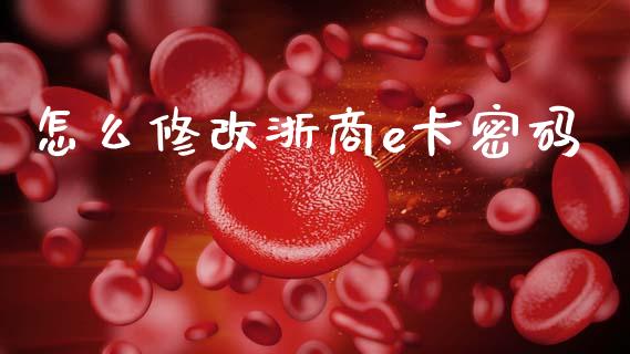 怎么修改浙商e卡密码_https://www.apanben.com_期货学院_第1张
