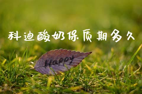 科迪酸奶保质期多久_https://www.apanben.com_国际财经_第1张