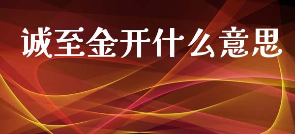 诚至金开什么意思_https://www.apanben.com_国际财经_第1张