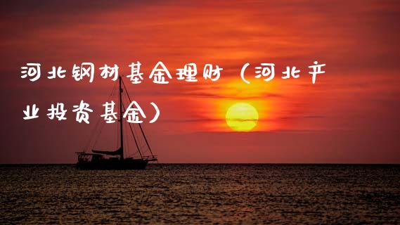 河北钢材基金理财（河北产业投资基金）_https://www.apanben.com_国际财经_第1张