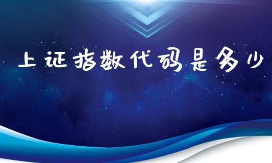 上证指数代码是多少_https://www.apanben.com_财经资讯_第1张