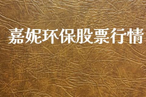嘉妮环保股票行情_https://www.apanben.com_股票怎么玩_第1张