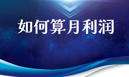 如何算月利润_https://www.apanben.com_股市指导_第1张