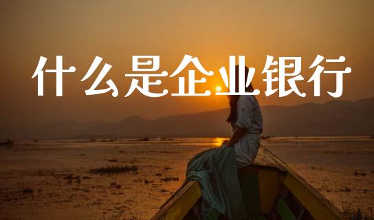 什么是企业银行_https://www.apanben.com_股票怎么玩_第1张