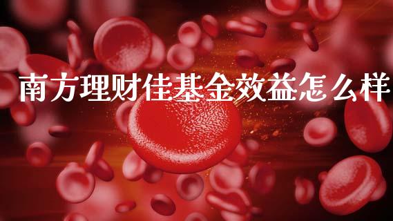 南方理财佳基金效益怎么样_https://www.apanben.com_财经资讯_第1张