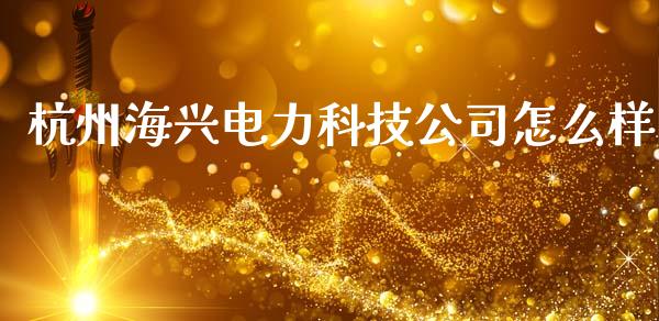 杭州海兴电力科技公司怎么样_https://www.apanben.com_在线喊单_第1张
