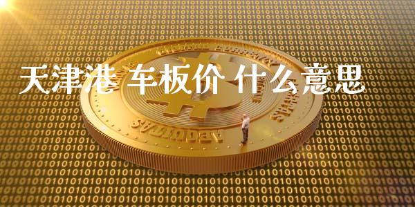 天津港 车板价 什么意思_https://www.apanben.com_国际财经_第1张