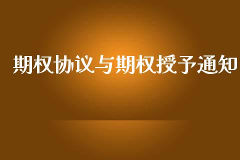 期权协议与期权授予通知_https://www.apanben.com_财经资讯_第1张