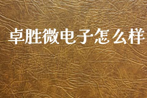 卓胜微电子怎么样_https://www.apanben.com_股票怎么玩_第1张