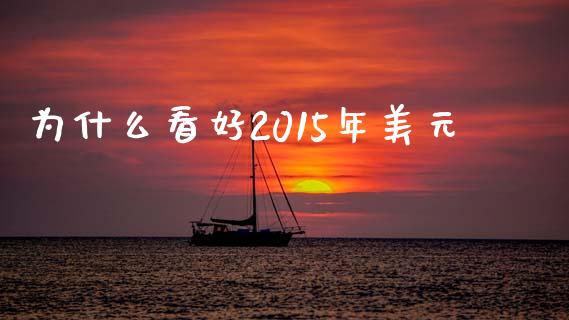 为什么看好2015年美元_https://www.apanben.com_期货学院_第1张