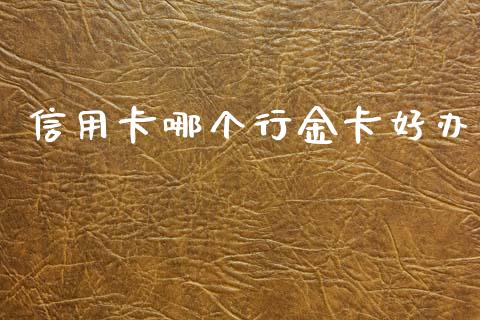 信用卡哪个行金卡好办_https://www.apanben.com_期货学院_第1张