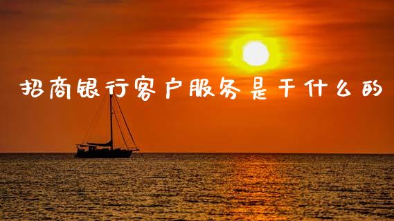 招商银行客户服务是干什么的_https://www.apanben.com_国际财经_第1张