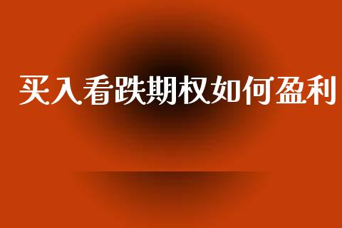 买入看跌期权如何盈利_https://www.apanben.com_期货学院_第1张