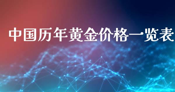 中国历年黄金价格一览表_https://www.apanben.com_在线喊单_第1张