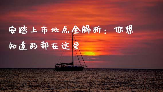 安踏上市地点全解析：你想知道的都在这里_https://www.apanben.com_在线喊单_第1张