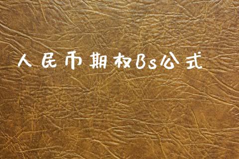 人民币期权Bs公式_https://www.apanben.com_国际期货_第1张
