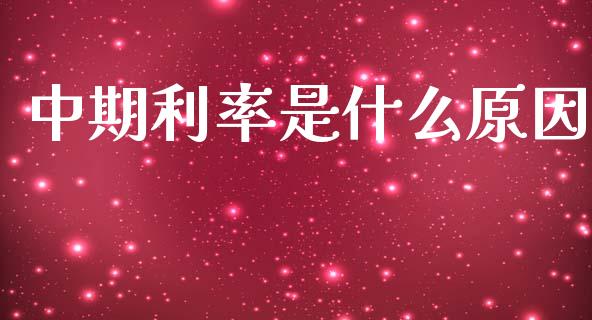 中期利率是什么原因_https://www.apanben.com_国际财经_第1张