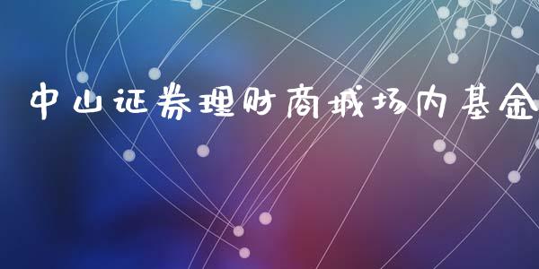 中山证券理财商城场内基金_https://www.apanben.com_财经资讯_第1张