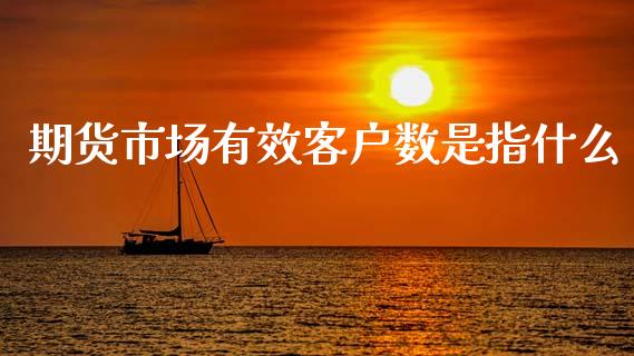 期货市场有效客户数是指什么_https://www.apanben.com_国际财经_第1张