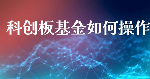 科创板基金如何操作_https://www.apanben.com_国际财经_第1张