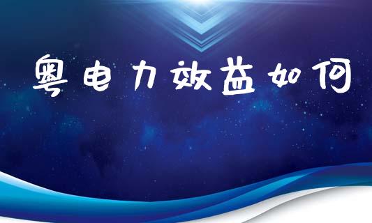 粤电力效益如何_https://www.apanben.com_国际期货_第1张