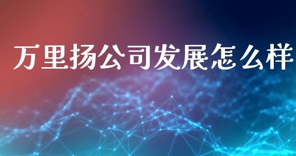 万里扬公司发展怎么样_https://www.apanben.com_在线喊单_第1张