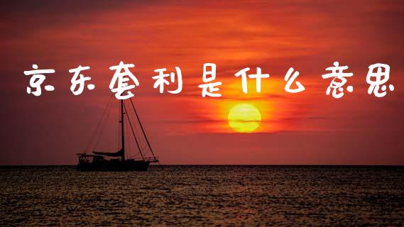 京东套利是什么意思_https://www.apanben.com_国际期货_第1张