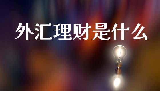 外汇理财是什么_https://www.apanben.com_国际财经_第1张