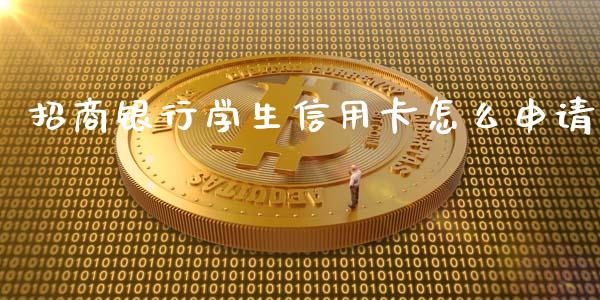 招商银行学生信用卡怎么申请_https://www.apanben.com_国际财经_第1张