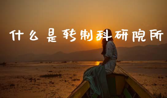 什么是转制科研院所_https://www.apanben.com_期货学院_第1张