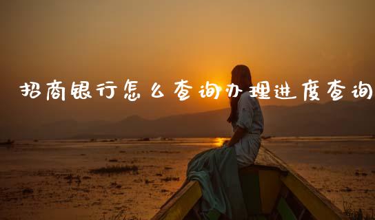 招商银行怎么查询办理进度查询_https://www.apanben.com_国际财经_第1张