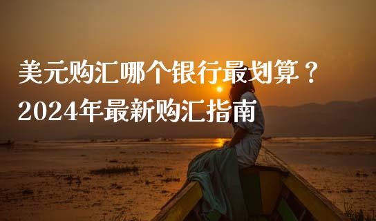 美元购汇哪个银行最划算？2024年最新购汇指南_https://www.apanben.com_股市分析_第1张