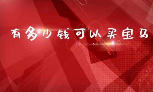 有多少钱可以买宝马_https://www.apanben.com_股市分析_第1张