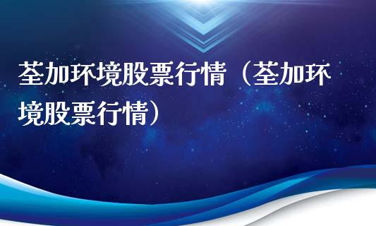 荃加环境股票行情（荃加环境股票行情）_https://www.apanben.com_股市分析_第1张