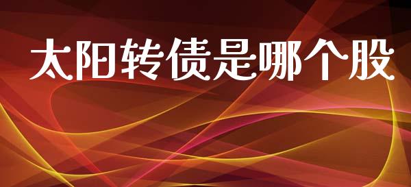 太阳转债是哪个股_https://www.apanben.com_股票怎么玩_第1张