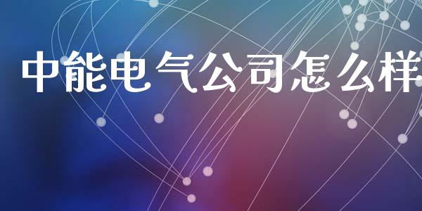 中能电气公司怎么样_https://www.apanben.com_财经资讯_第1张
