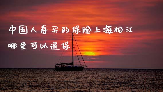 中国人寿买的保险上海松江哪里可以退保_https://www.apanben.com_股市分析_第1张