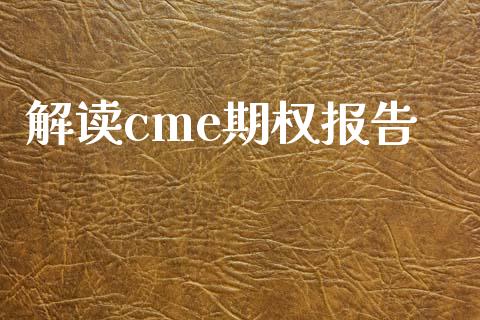 解读cme期权报告_https://www.apanben.com_国际期货_第1张